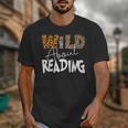 WILD ABOUT READING Reading Books Bookworm Library Day Unisex T-Shirt