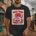 Women's Read Your Heart Out Groovy Bookish Valentine Day Women Girls Unisex T-Shirt Women's Read Your Heart Out Groovy Bookish Valentine Day Women Girls Unisex T-Shirt