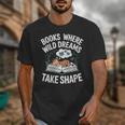 Women's Wild Dreams Reading Giraffe Book Reader Zoo Animals Kids Unisex T-Shirt Women's Wild Dreams Reading Giraffe Book Reader Zoo Animals Kids Unisex T-Shirt