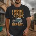 I Write Book Writer Author Book Writing Novelist Unisex T-Shirt
