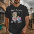 Yarn Quote Easily Distracted By Books And Yarn Reader Unisex T-Shirt Yarn Quote Easily Distracted By Books And Yarn Reader Unisex T-Shirt