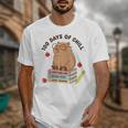 100 Days Of Chill Cute Capybara School Book Lover Unisex T-Shirt