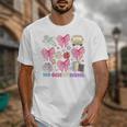 100 Days Of School Coquette Bow School Bus Pencil Books Unisex T-Shirt 100 Days Of School Coquette Bow School Bus Pencil Books Unisex T-Shirt
