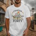 1986 Chapter Forty 40th Birthday Wildflower Book Unisex T-Shirt