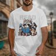 Animals Raccoon Reading Book Librarian Across America Kids Unisex T-Shirt