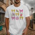 Apple Coquette Bow Books First Day Of School Back To School Unisex T-Shirt Apple Coquette Bow Books First Day Of School Back To School Unisex T-Shirt