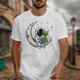 Astronaut Reading Book To Alien Moon Space Astronomy Unisex T-Shirt Astronaut Reading Book To Alien Moon Space Astronomy Unisex T-Shirt