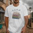 Barely Tolerable Book Lover Floral Quote Pride And Prejudice Unisex T-Shirt