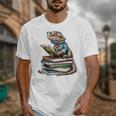Bearded Dragon Reading Books Matching Bookworm Librarian Unisex T-Shirt Bearded Dragon Reading Books Matching Bookworm Librarian Unisex T-Shirt