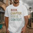 Book Chapter Verse Christian Bible Reformed Theology Unisex T-Shirt Book Chapter Verse Christian Bible Reformed Theology Unisex T-Shirt