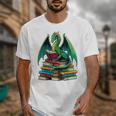 Book Dragon Reading Books Unisex T-Shirt Book Dragon Reading Books Unisex T-Shirt