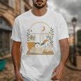 Book Lover Moonlight Reading Scene Night Unisex T-Shirt
