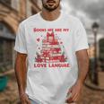 Books Are My Love Language Valentine Book Reading Teacher Unisex T-Shirt