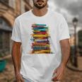 Books Painting Colorful Art Abstract Graphic Books Unisex T-Shirt Books Painting Colorful Art Abstract Graphic Books Unisex T-Shirt