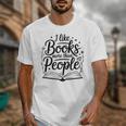 I Like Books More Than People Quote Unisex T-Shirt I Like Books More Than People Quote Unisex T-Shirt