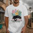 Cat Meme I Like Cats And Books And Maybe Three People Unisex T-Shirt