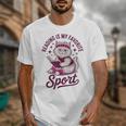 Cat Reading Is My Favorite Sport Retro Book Lover Unisex T-Shirt