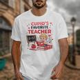 Cupid's Favorite Math Teacher Valentine Reading Book Women Unisex T-Shirt