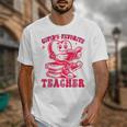 Cupid's Favorite Teacher Valentines Day Heart Book Lover Unisex T-Shirt