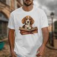 Cute Dog Beagle Reading Book Unisex T-Shirt Cute Dog Beagle Reading Book Unisex T-Shirt