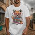 Cute Fox Read More Be Kind Stay Weird Reader Geek Book Lover Unisex T-Shirt Cute Fox Read More Be Kind Stay Weird Reader Geek Book Lover Unisex T-Shirt