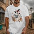 Cute Ghost Reading Book Librarian Book Lover Unisex T-Shirt
