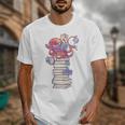 Cute Octopus Bookworm Fun Reading Tee For Book Lovers Unisex T-Shirt