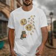 Cute Reading Cat With Kitten Dandelion Flowers Book Lover Unisex T-Shirt Cute Reading Cat With Kitten Dandelion Flowers Book Lover Unisex T-Shirt