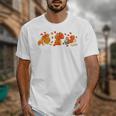 Cute Turkey Reading Book Librarian Bookworm Thanksgiving Men Unisex T-Shirt