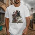 Dog Book Flower Unisex T-Shirt Dog Book Flower Unisex T-Shirt