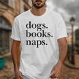 Dogs Books Naps Lovers Unisex T-Shirt
