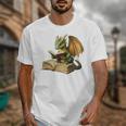 Dragon Bookworm Reading Book Graphic Unisex T-Shirt