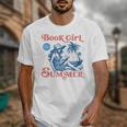Girl Reading Book Summer Beach Vacation For Book Lover Unisex T-Shirt Girl Reading Book Summer Beach Vacation For Book Lover Unisex T-Shirt