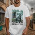 Godzilla Ocean Scene Comic Book Illustration Movie Monster Unisex T-Shirt