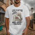 Great Pyrenees Dog Breed Life Is Better With Books And Great Unisex T-Shirt Great Pyrenees Dog Breed Life Is Better With Books And Great Unisex T-Shirt