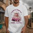 Where Hearts Groovy Meet Stories Coffee Books Valentines Day Unisex T-Shirt Where Hearts Groovy Meet Stories Coffee Books Valentines Day Unisex T-Shirt