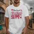HUGvyn One Loved Teacher Valentine Book Heart Reading Bow Unisex T-Shirt HUGvyn One Loved Teacher Valentine Book Heart Reading Bow Unisex T-Shirt