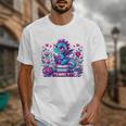 Just A Girl Who Loves Dragons And Books Cute Dragon Reading Premium Tri-Blend Unisex T-Shirt Just A Girl Who Loves Dragons And Books Cute Dragon Reading Premium Tri-Blend Unisex T-Shirt