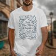 Just One More Chapter Blue Book Lover Reading Quote Unisex T-Shirt