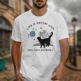 Life Is Better With Yarn Cats And Books Unisex T-Shirt Life Is Better With Yarn Cats And Books Unisex T-Shirt