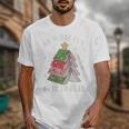 Oh What Fun It Is To Read Book Christmas Tree Premium Tri-Blend Unisex T-Shirt