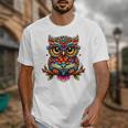 Owl With Glasses And Book Reading Unisex T-Shirt Owl With Glasses And Book Reading Unisex T-Shirt