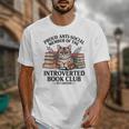 Proud Introverted Book Club Anti Social Reader Pet Cat Unisex T-Shirt