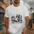 Raccoon Reading A Book Vintage Trash Reader Unisex T-Shirt
