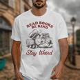 Read Books Be Kind Stay Weird Bookish Cowboy Reading Raccoon Unisex T-Shirt Read Books Be Kind Stay Weird Bookish Cowboy Reading Raccoon Unisex T-Shirt