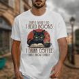 i Read Books And i Know Things Cat Reading Coffee Unisex T-Shirt i Read Books And i Know Things Cat Reading Coffee Unisex T-Shirt