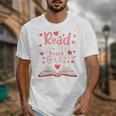 Read Your Heart Out Teacher Valentines Day Reading Book Love Premium Tri-Blend Unisex T-Shirt