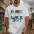 Reading Is My Favorite Sport Literary Book Lover Typography Unisex T-Shirt Reading Is My Favorite Sport Literary Book Lover Typography Unisex T-Shirt