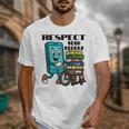 Respect Elders Cellphone Pushing Books In a Wheelchair Unisex T-Shirt Respect Elders Cellphone Pushing Books In a Wheelchair Unisex T-Shirt