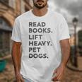 Retro Gym Book Lover Read Books Lift Heavy Pet Dogs Unisex T-Shirt Retro Gym Book Lover Read Books Lift Heavy Pet Dogs Unisex T-Shirt